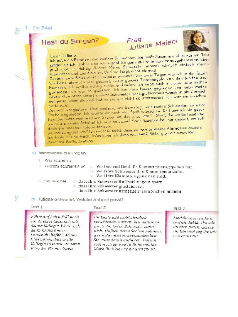 CBSE Class 10 German Worksheet | PDF
