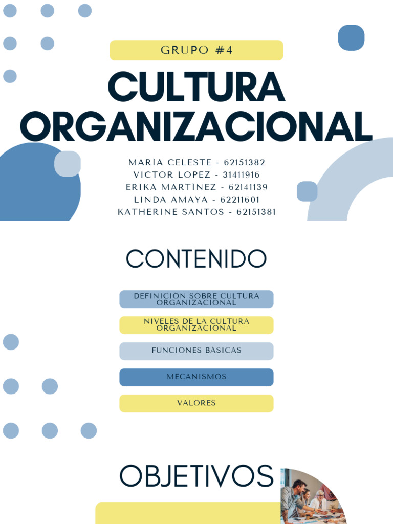 Importancia de la Cultura Organizacional | PDF | Cultura organizacional ...