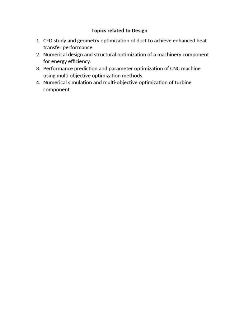 Topics Related To Design | PDF