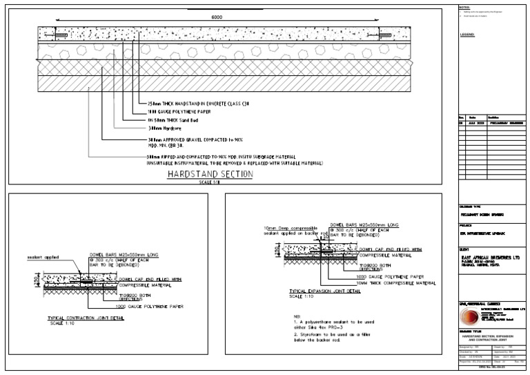 Hardstand Section Drawing Details | PDF