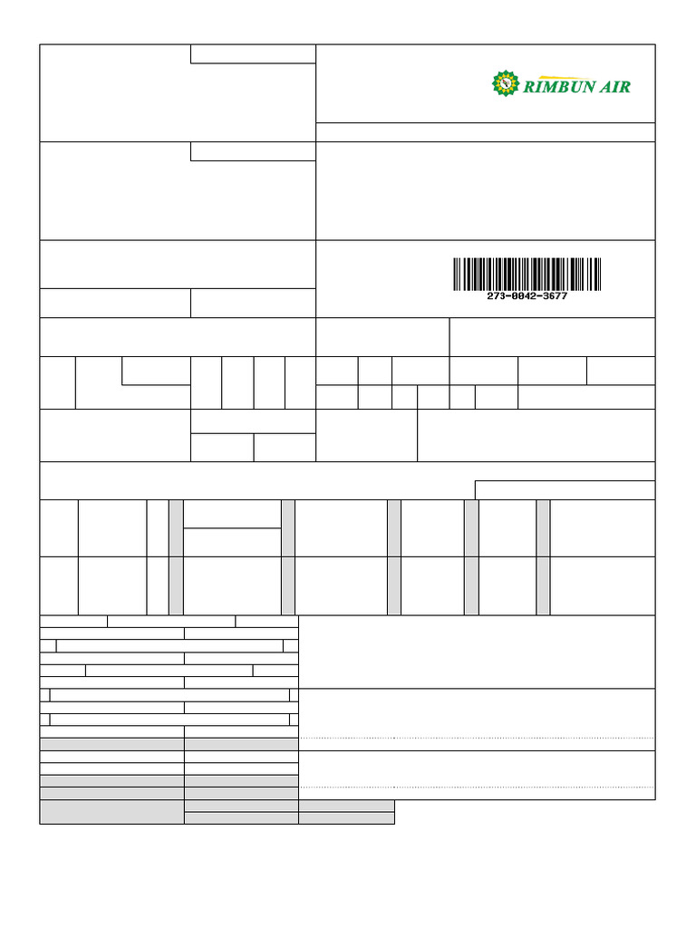 Air Waybill for Flight OEY302 | PDF