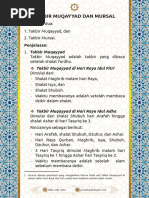 Takbir Muqayyad dan Mutlak Hari Raya | PDF
