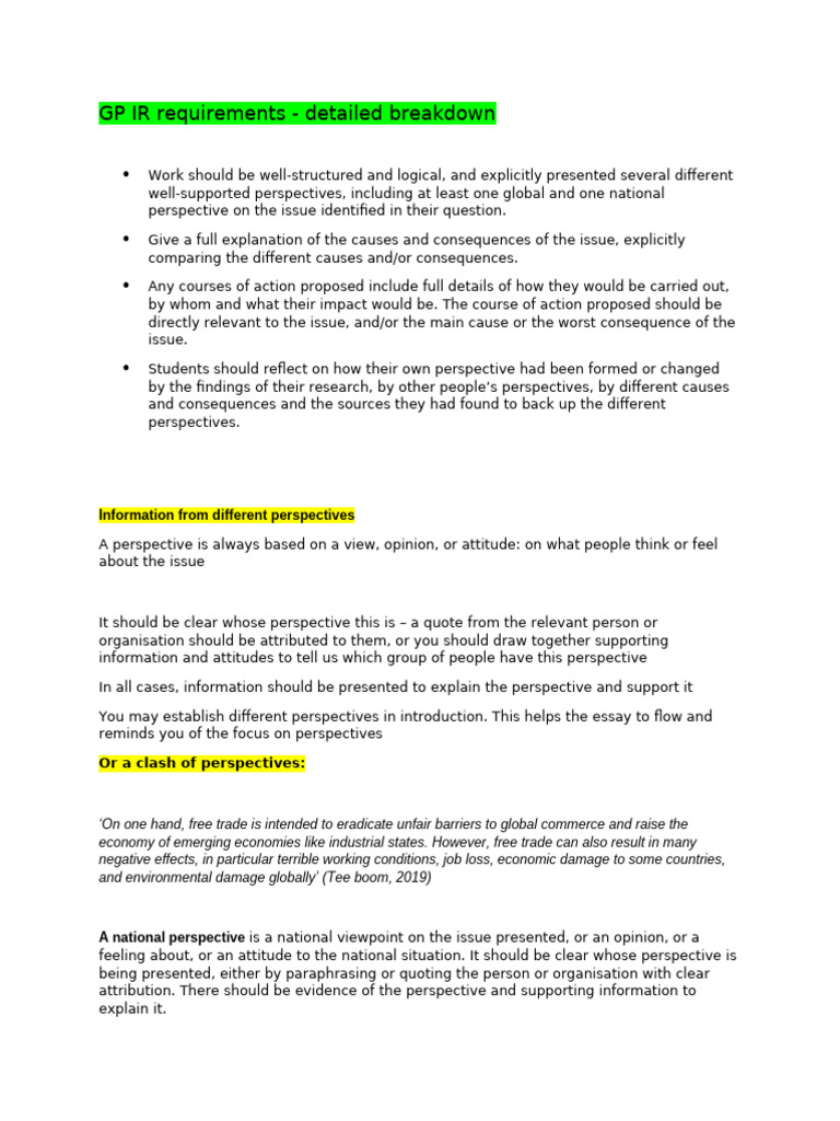 GP IR Requirements Overview | PDF | Evaluation | Artificial Intelligence