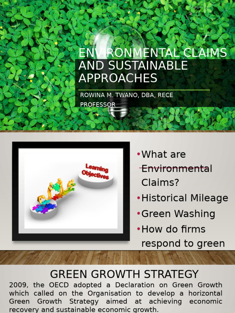 Lecture 9 Environmental Claims | PDF | Public Sphere | Natural Environment