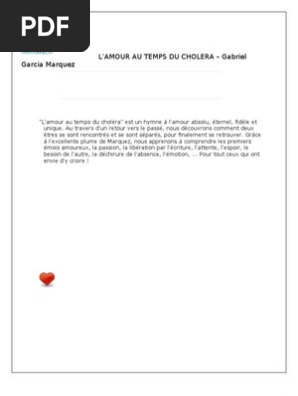 L Amour Au Temps Du Cholera