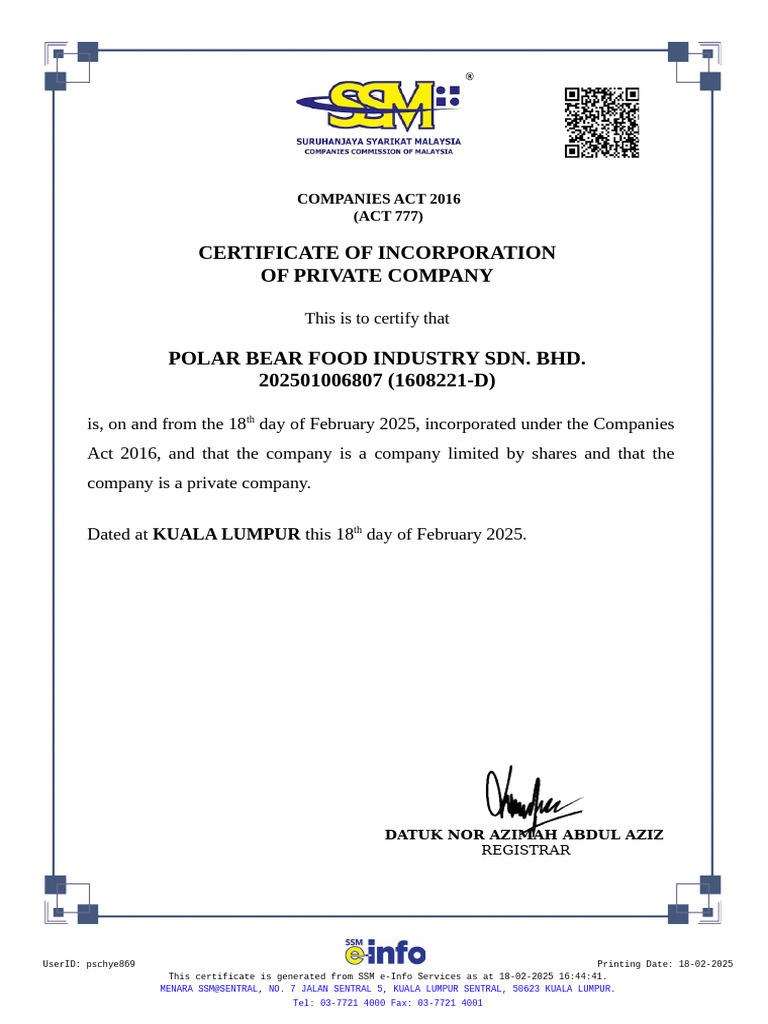 Certificate of Incorporation - Form 9 | PDF