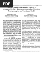 CFD Analysis of De-Laval Nozzle Design | PDF | Nozzle | Mach Number