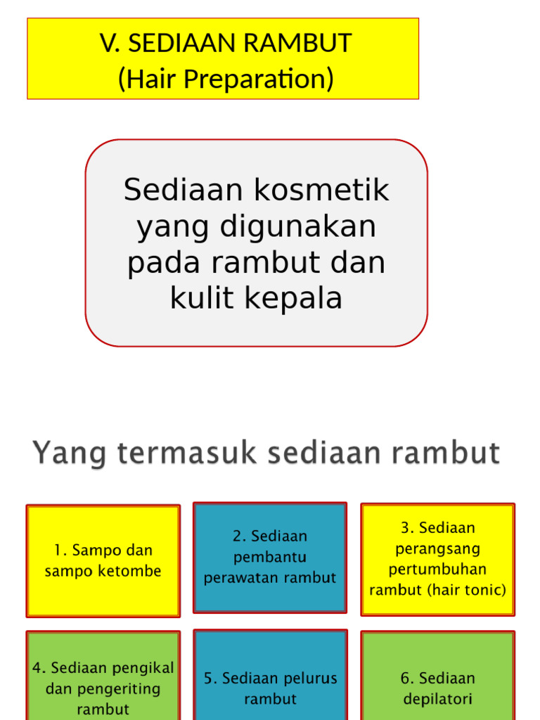 Sediaan Rambut | PDF