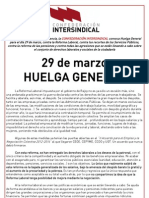 29 Marzo Huelga General