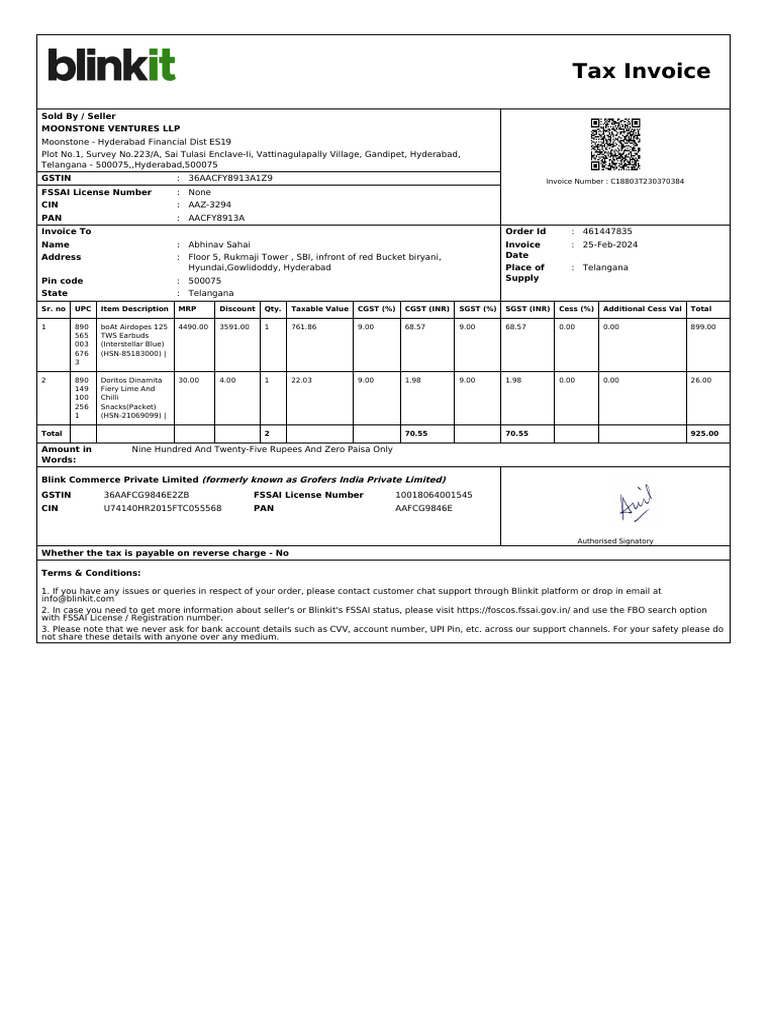 ForwardInvoice ORD980708139 | PDF | Payments | Taxes