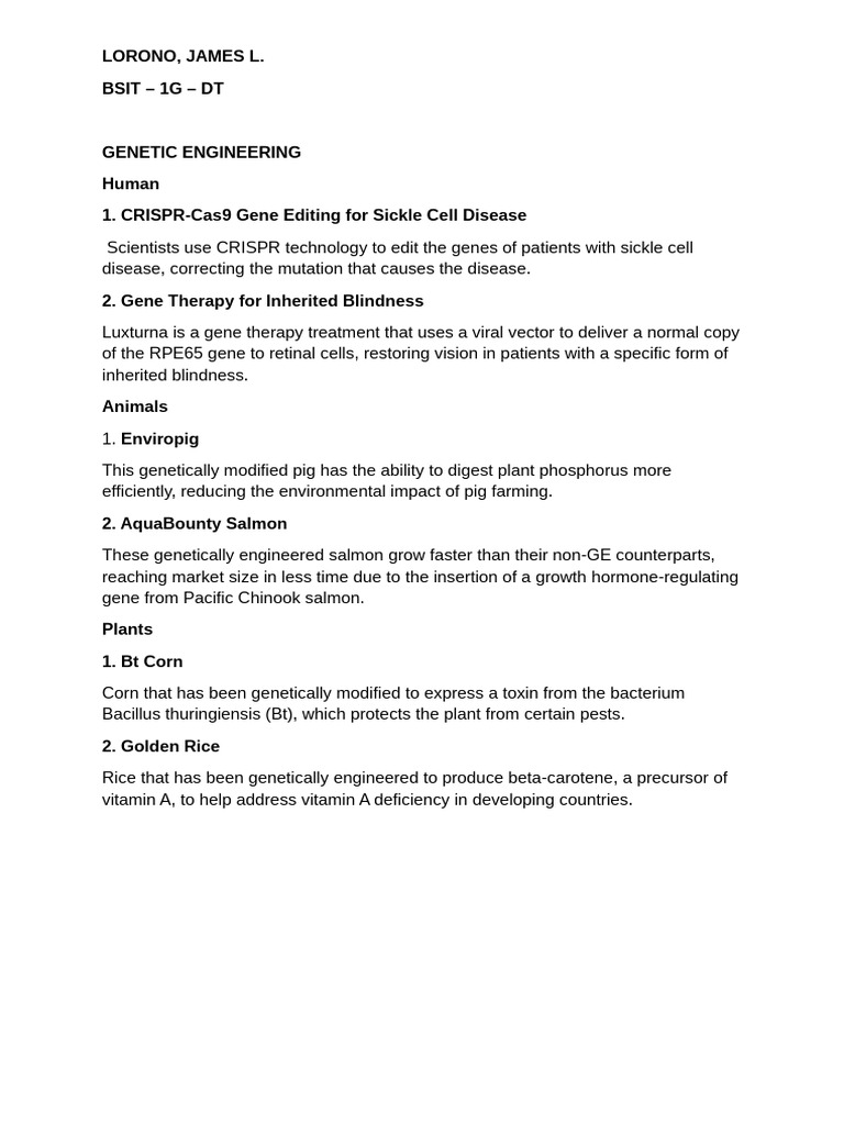 Robotics in Genetic Engineering Applications | PDF | Genetic ...