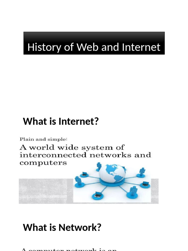 1.1 History of The Web and The Internet | PDF | World Wide Web ...