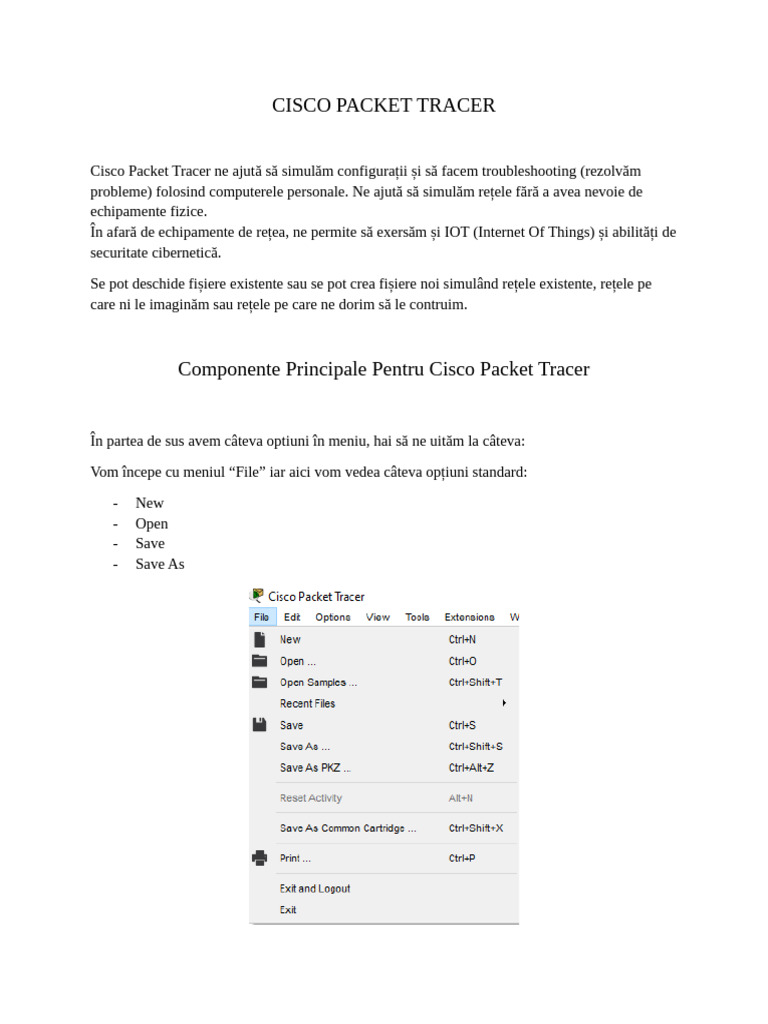 Cisco Packet Tracer | PDF