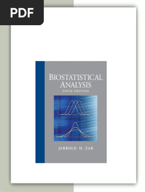 Biostatistical Analysis 5th Edition Jerrold H. Zar pdf