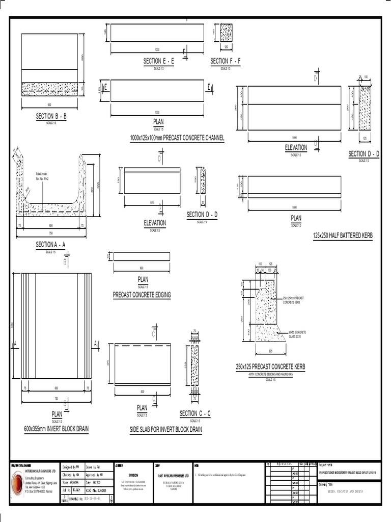 IEL-29-06-11 - RD - Drain Kerbs and Channels | PDF | Concrete ...