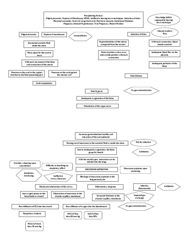LRDR Concept Map | PDF | Fetus | Hypoxia (Medical)