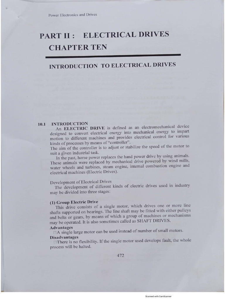 04 Electrical Drives | PDF