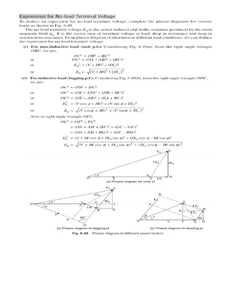 Synchronous Generators Part A | PDF