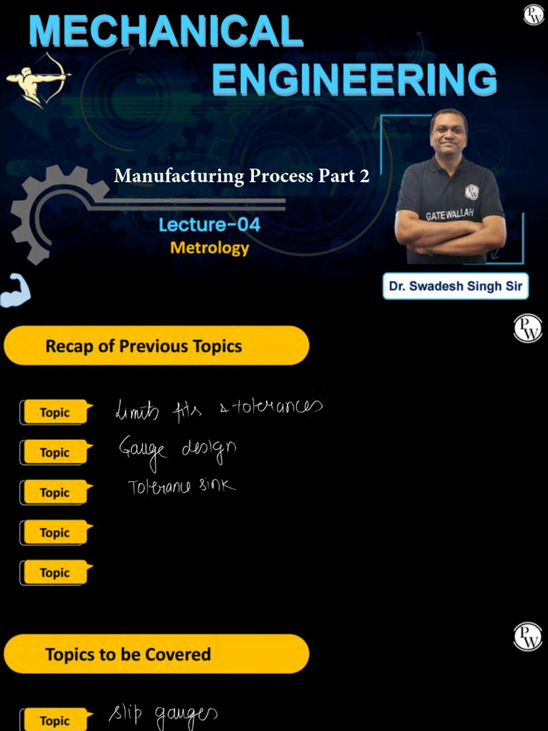 Metrology 04 - Class Notes | PDF
