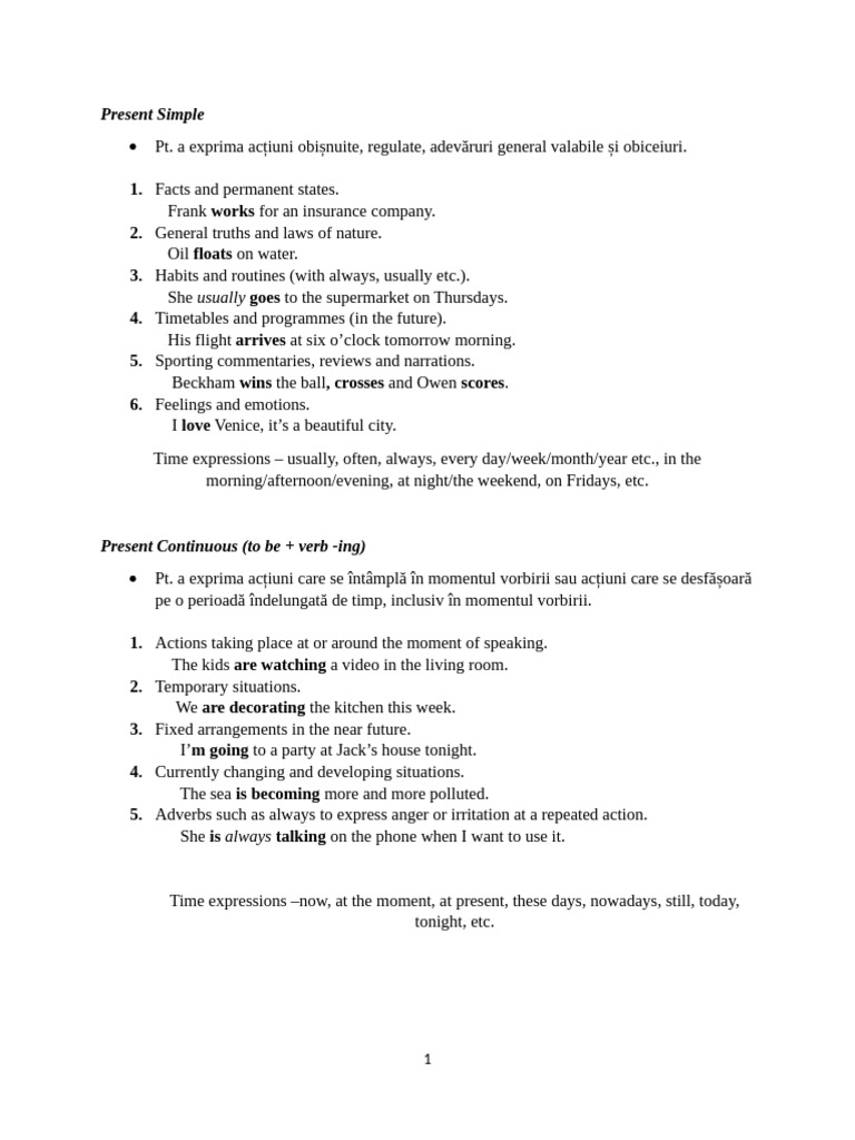 English Tenses Overview | PDF | Perfect (Grammar) | Verb