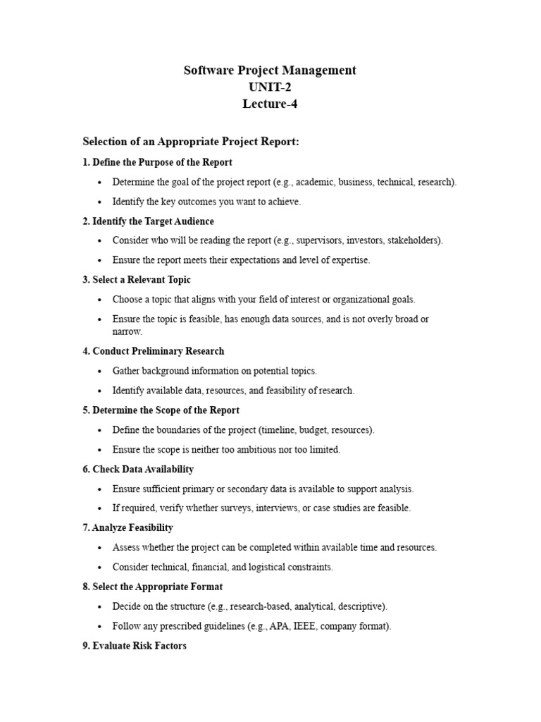 SPM UNIT-2 (Lecture-4) | PDF | Software Development Process | Software ...