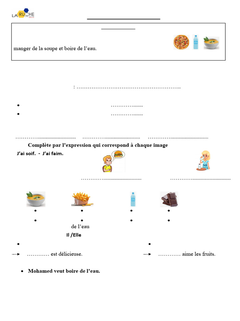 Compréhension de texte au restaurant | PDF
