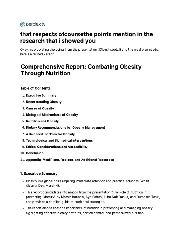 Nutrition Strategies for Obesity Management | PDF | Obesity | Fat