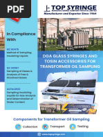 Transformer Oil Sampling Procedure Guide | PDF | Syringe | Equipment
