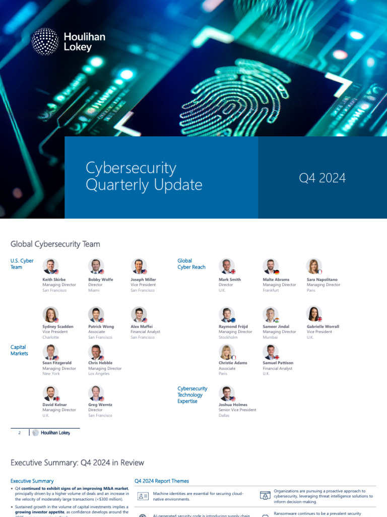 Q4 2024 Cybersecurity Market Insights | PDF | Cyberspace | Security ...