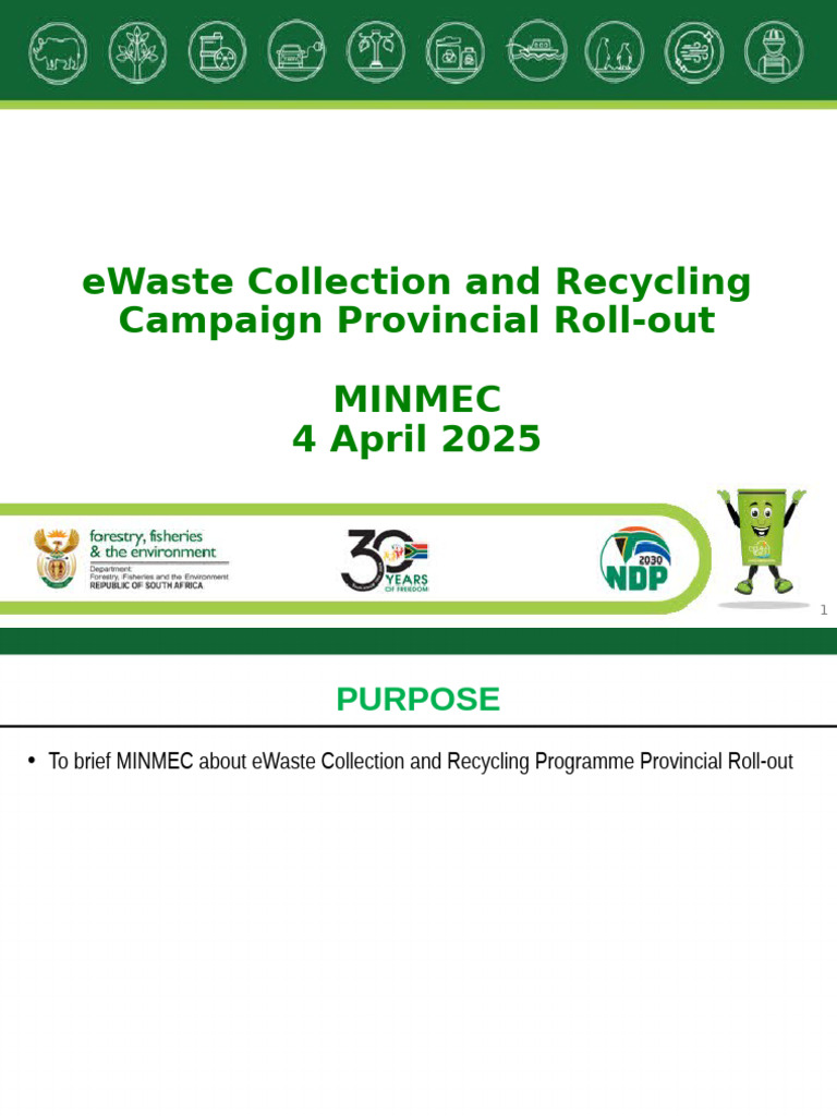 eWaste Collection & Recycling Roll-out | PDF | Electronic Waste | Waste ...