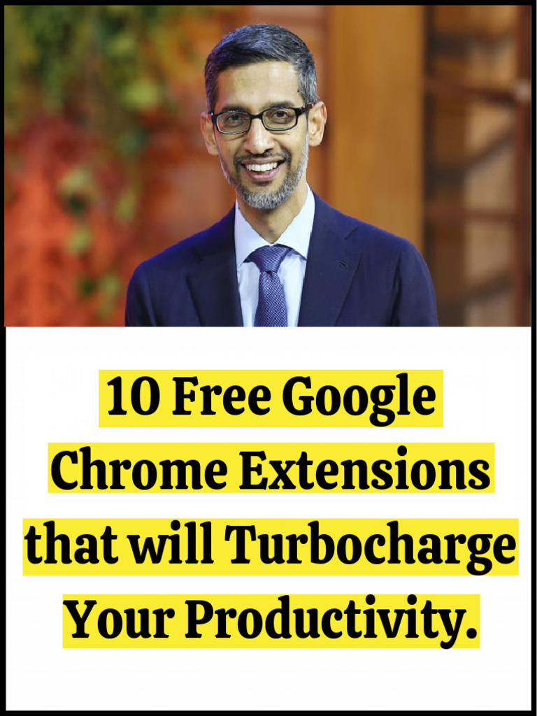 10 Free Chrome Extensions for Productivity | PDF