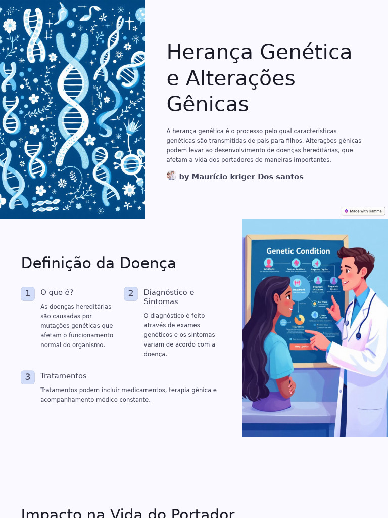 Herança Genética e Doenças Hereditárias | PDF | Genética | Distrofia ...