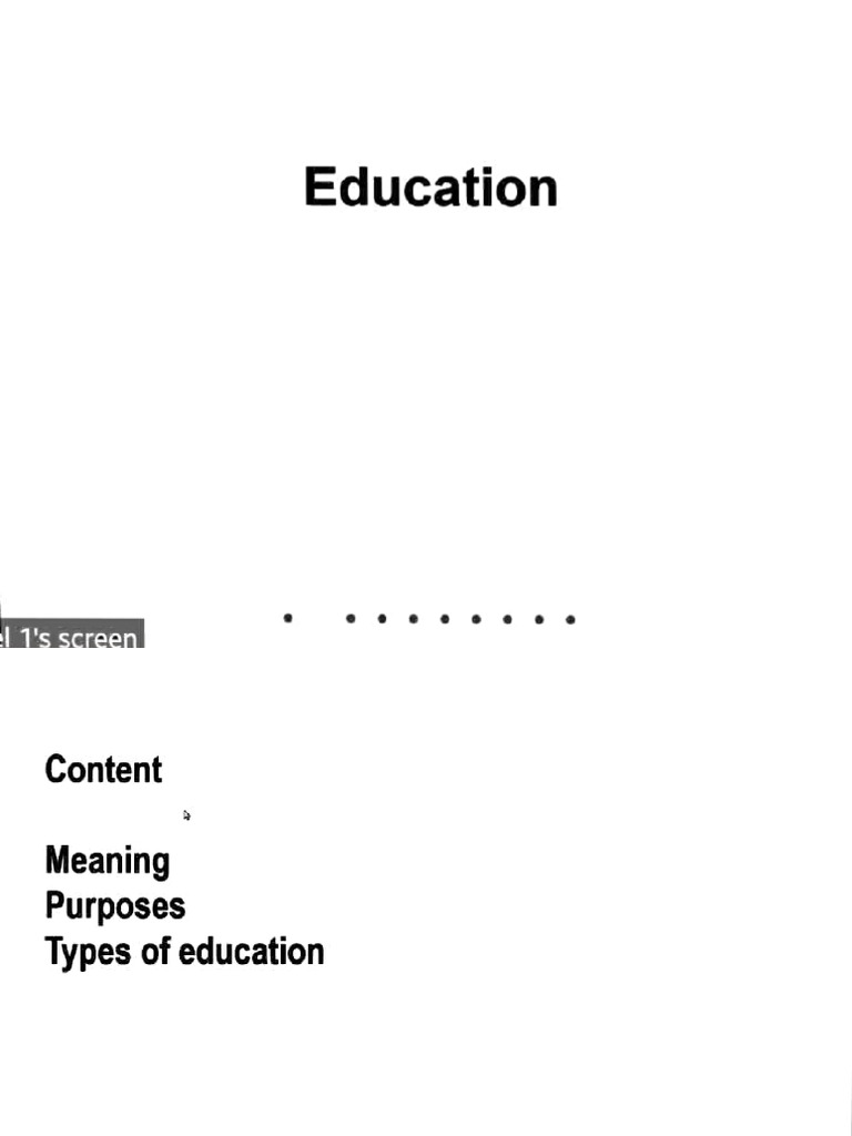 Understanding Education: Types & Processes | PDF | Learning | Teachers