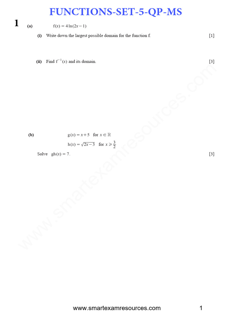 Functions and Inverses Analysis | PDF | Mathematical Analysis ...