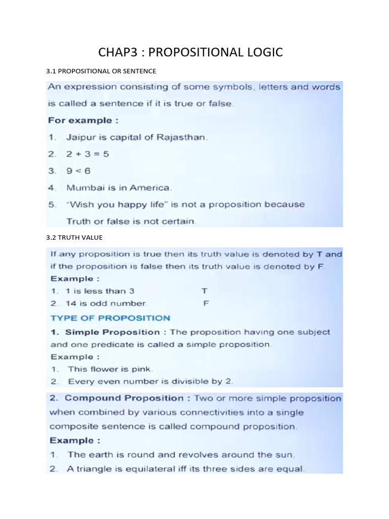 Propositional Logic Basics Tutorial | PDF