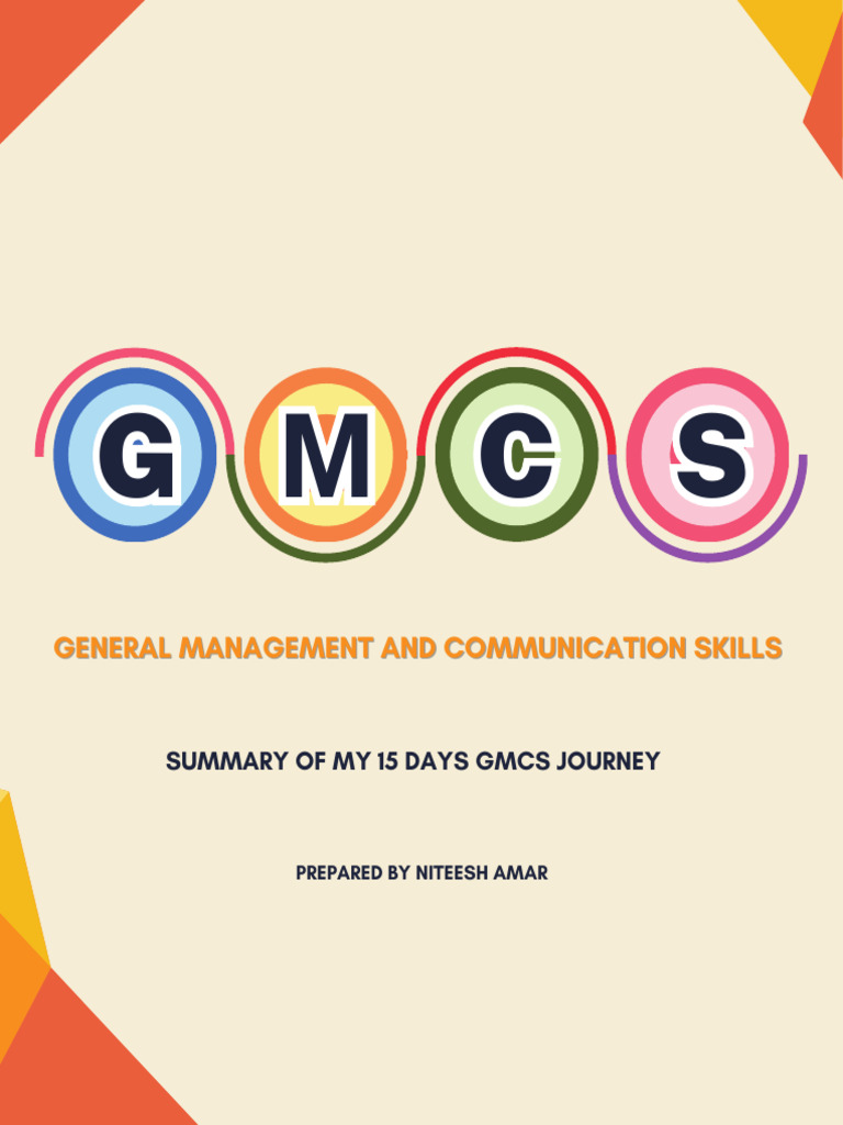 GMCS Summary - H | PDF | Leadership | Communication