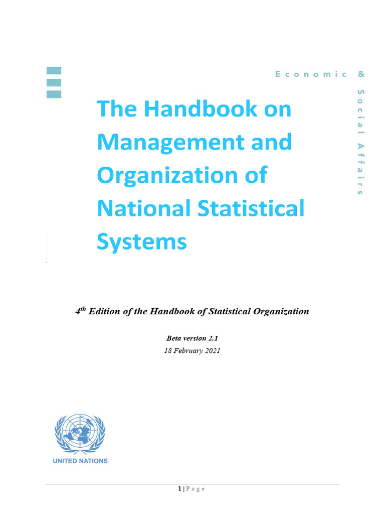 Handbook of Statistical Organization | PDF | Official Statistics ...