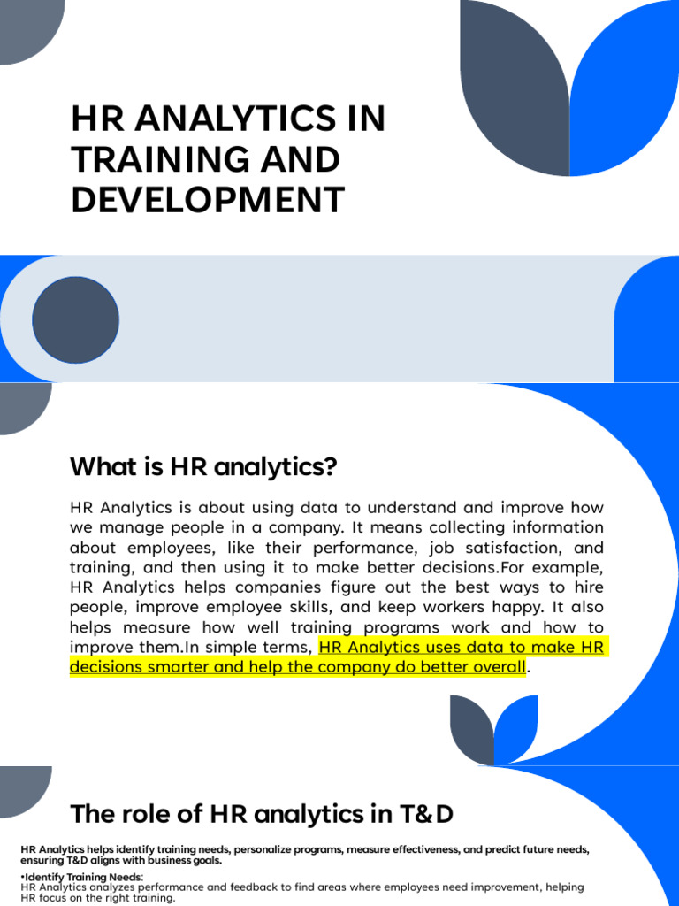 HR Analytics in Training Effectiveness | PDF | Analytics | Predictive ...