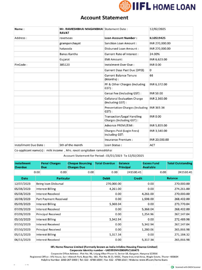 IIFL_ACCOUNT STATEMENT743 | PDF