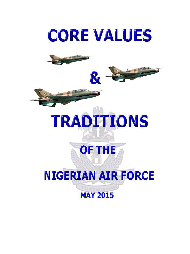 Core Values of the Nigerian Air Force | PDF | Bribery | Loyalty