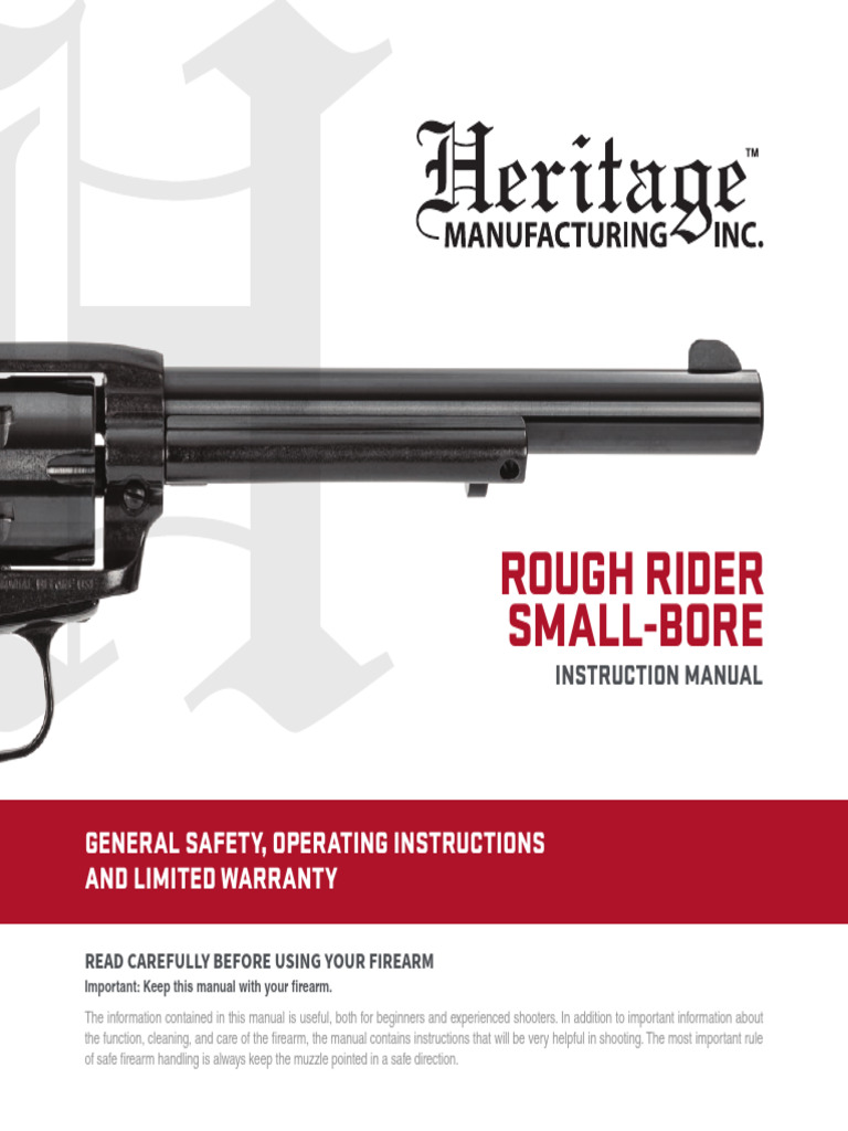 Rough Rider Firearm Safety Manual | PDF | Revolver | Trigger (Firearms)