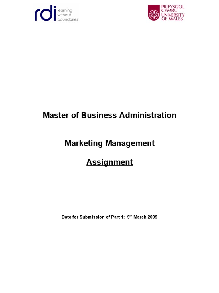 Marketing Management Part 1 | PDF | Finance & Money Management