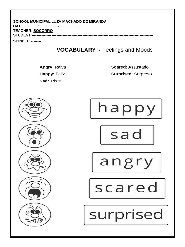 ATIVIDADE INGLÊS 1º Ano de 21 The October | PDF