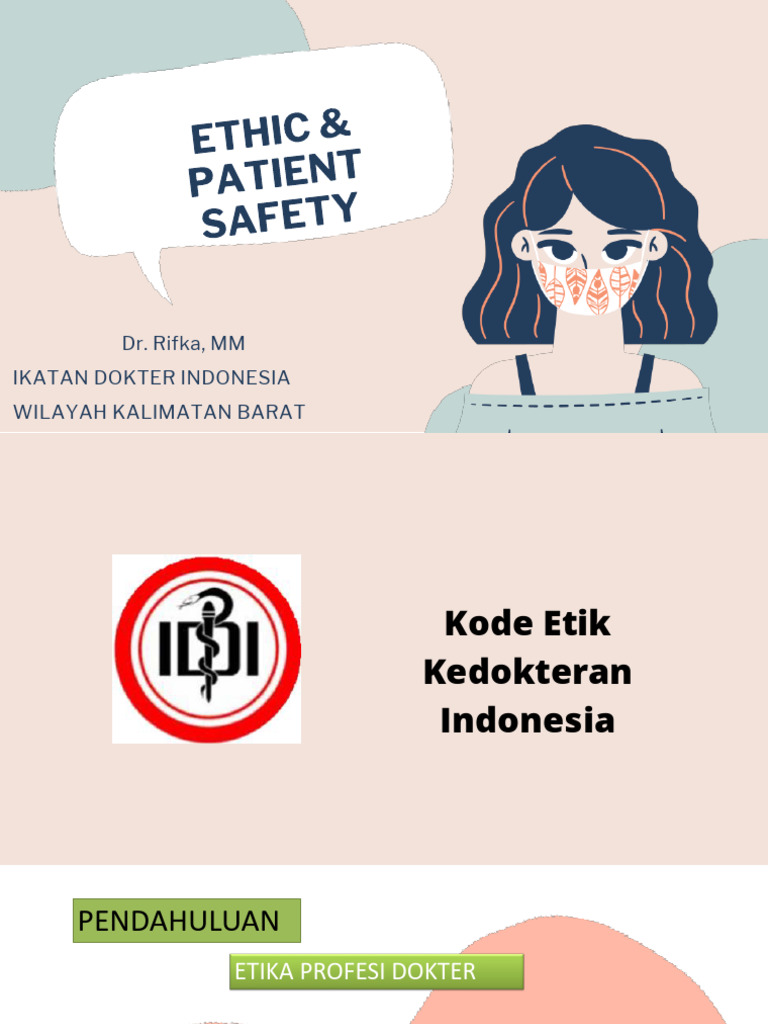 Etika dan Keamanan Pasien dalam Kedokteran | PDF