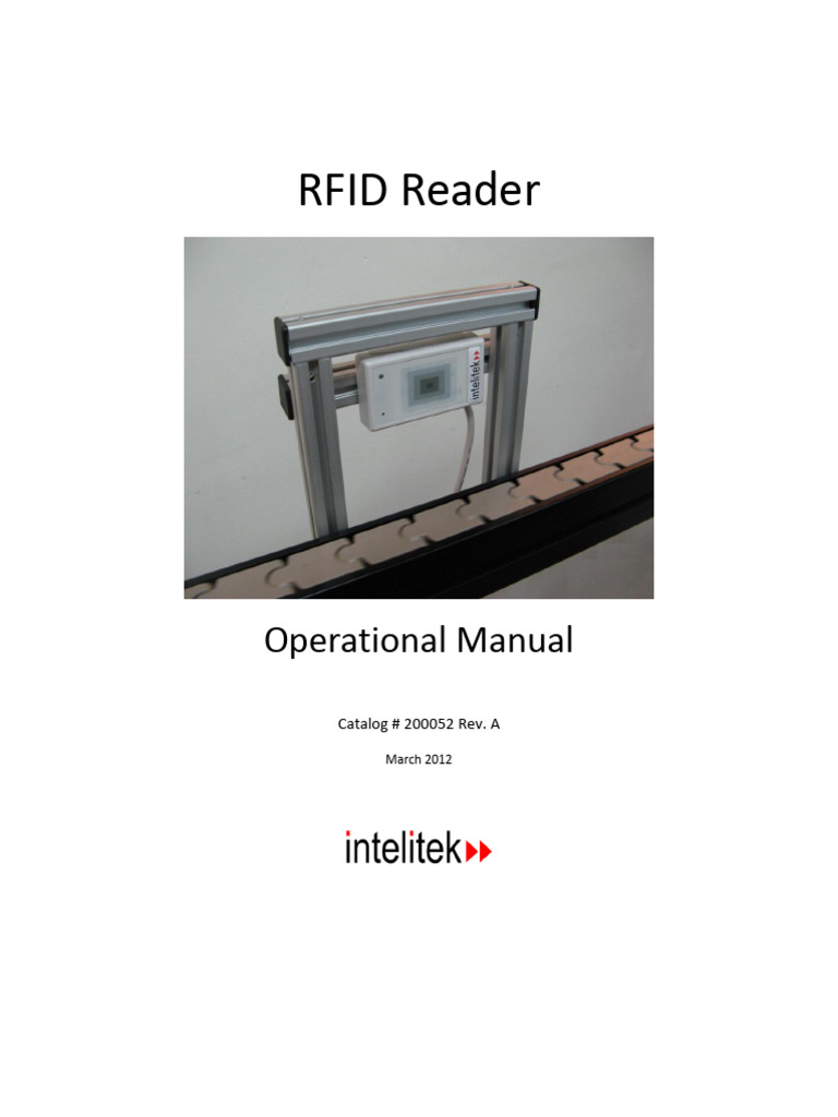 RFID Reader Operational Manual Guide | PDF | Radio Frequency ...