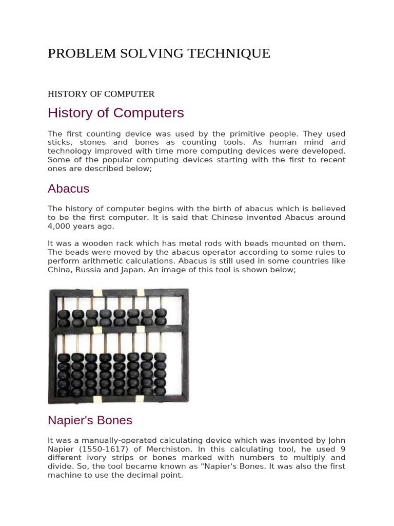 History of Computer Development | PDF | Random Access Memory | Computer ...