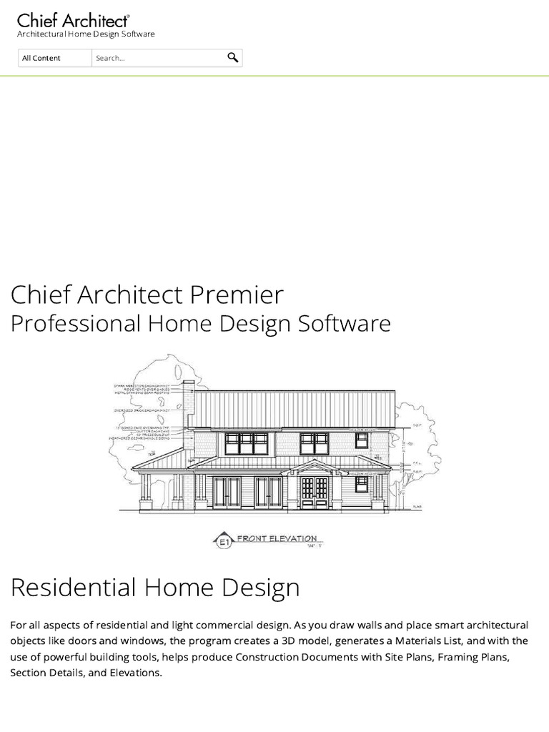 Chief Architect Premier - Chief Architect SWQWQW | PDF | 3 D Computer  Graphics | Architect, image size:768x1024
