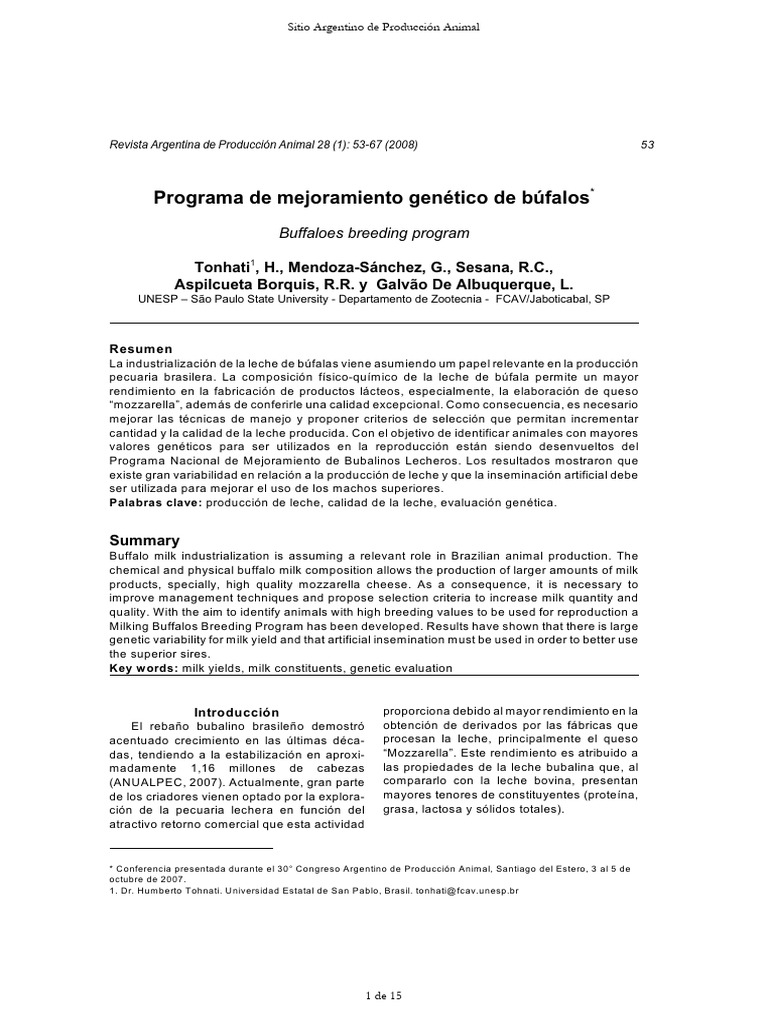 Netico Bufalos | PDF | Vacas | Carne
