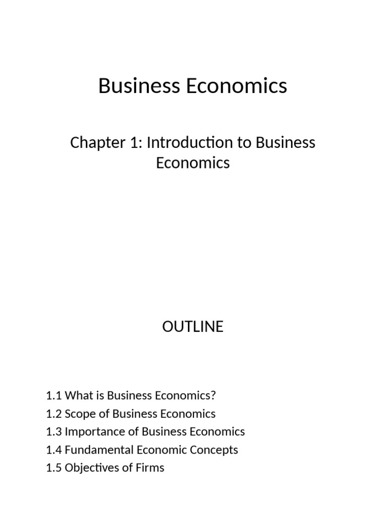 Introduction to Business Economics Guide | PDF | Macroeconomics ...
