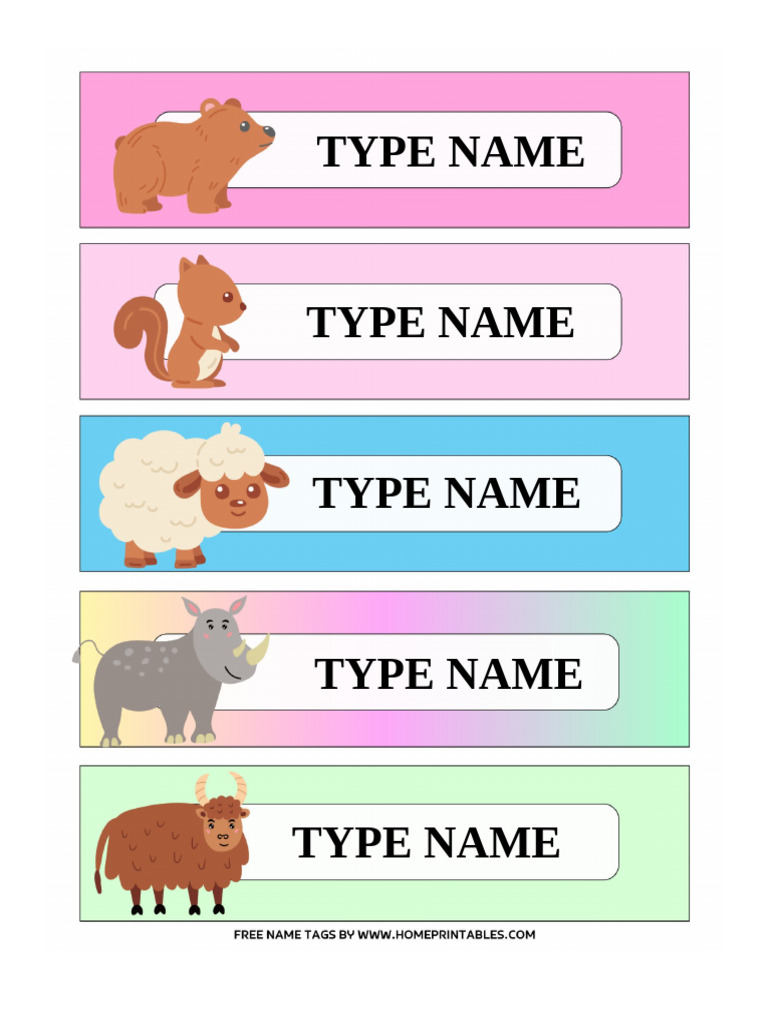 Comprehensive Type Name List | PDF